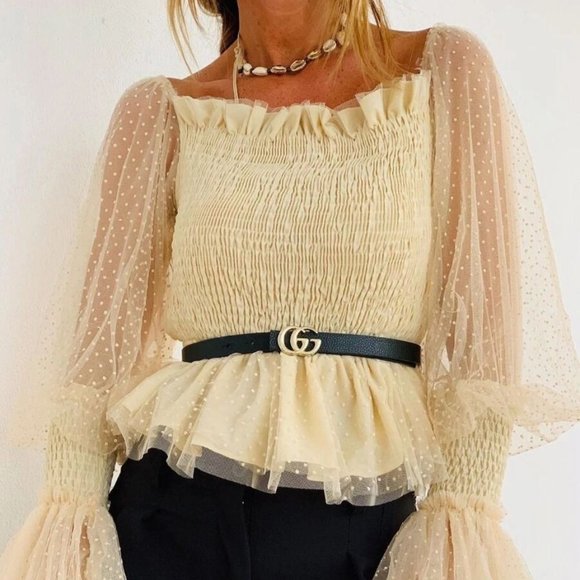 Fabulosity Mesh Blouse - Picture 1 of 5